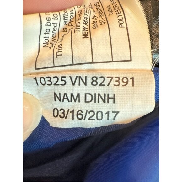 Burton Snowboard Ski Hooded Jacket Nam Dinh Pattern Navy Floral Size Small EUC - Picture 6 of 10